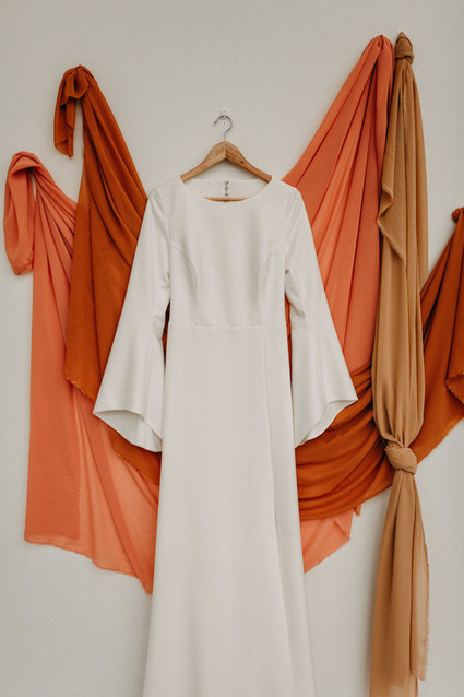 modern boho wedding dress