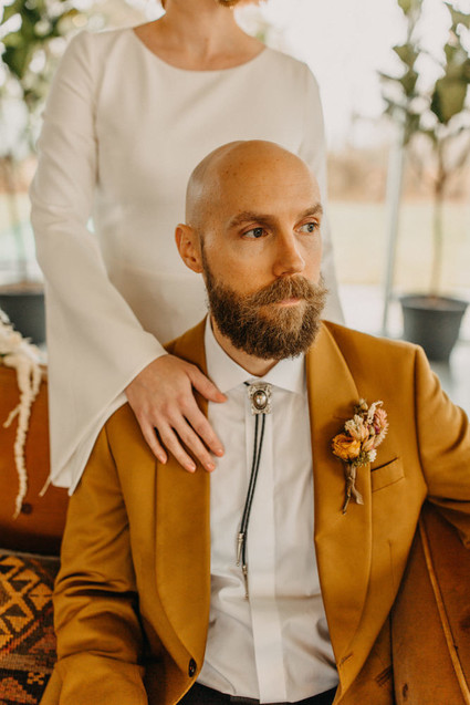 desert inspired groom