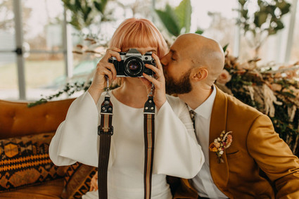 modern desert inspired wedding