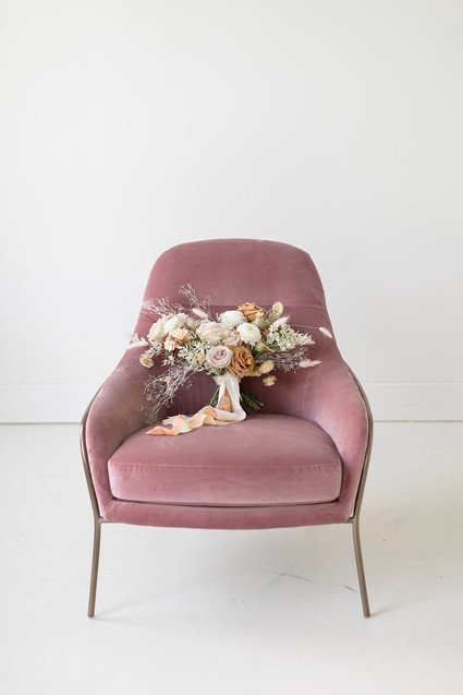 dried flower bridal bouquet