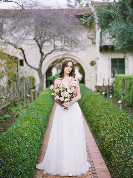 gold bridal headpiece