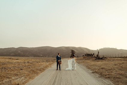 rustic boho fall wedding in Santa Barbara