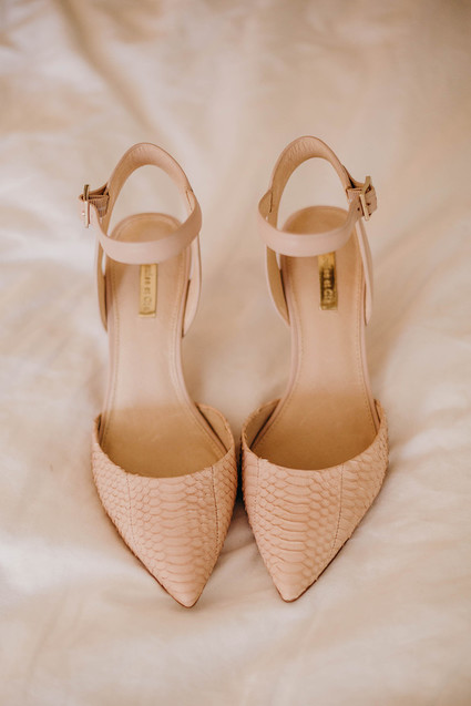 nude bridal heels