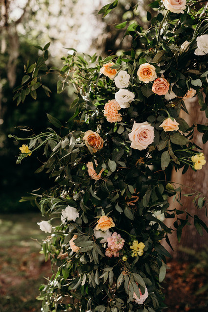 floral ceremony arch