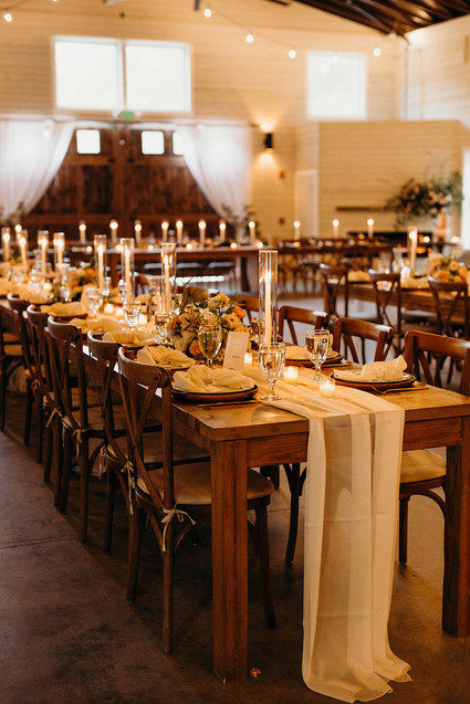 Rustic white tablescape