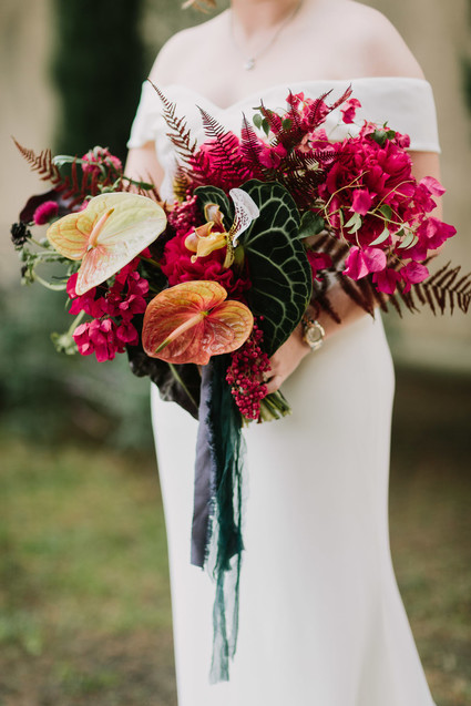 tropical bridal bouquet