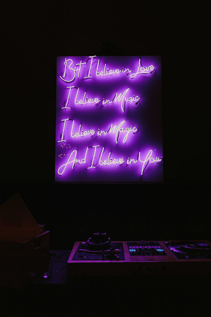 neon sign for wedding