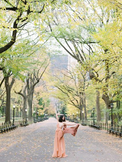 Fall bridal session in Central Park