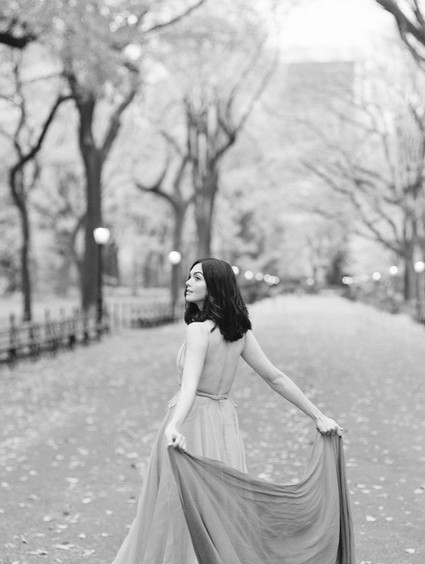 Fall bridal session in Central Park