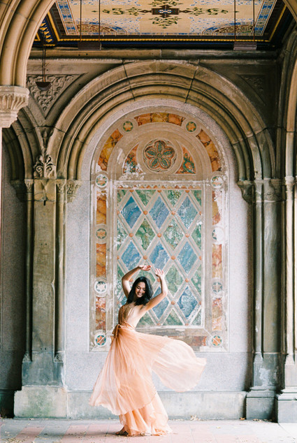Fall bridal session in Central Park