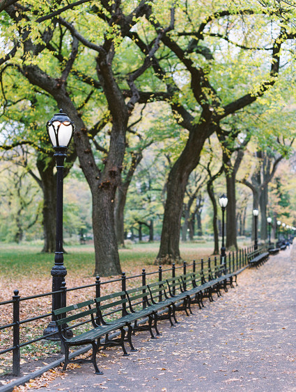 Fall bridal session in Central Park