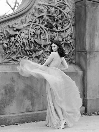 Fall bridal session in Central Park