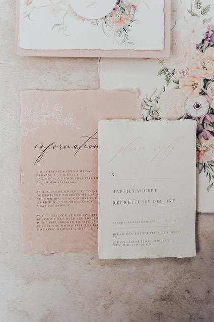 romantic spring wedding invitations Inspiration