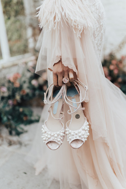 pearl bridal heels Inspiration