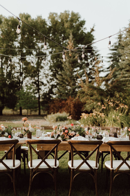 Backyard micro wedding