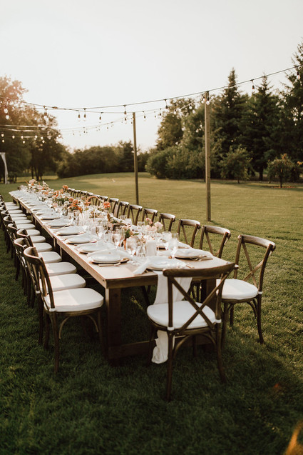 Backyard micro wedding