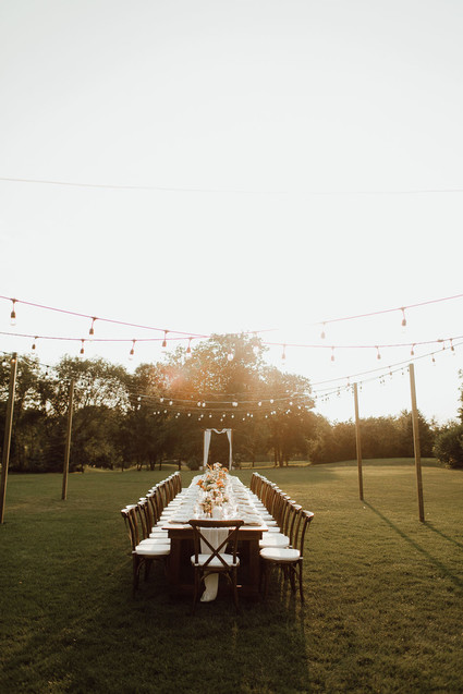 Backyard micro wedding
