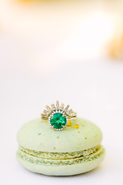Emerald wedding ring