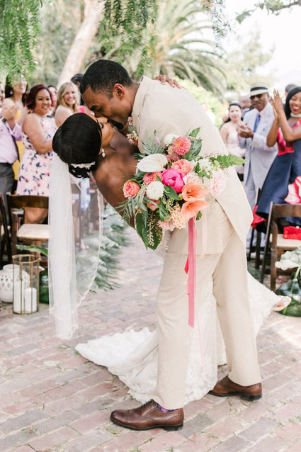 Tropical garden wedding