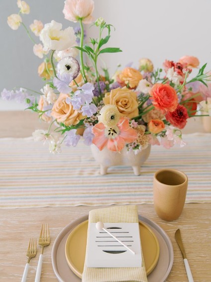 pastel floral arrangements