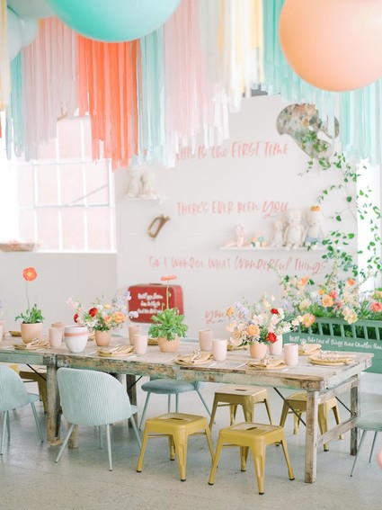 The Wonderful Things You Will Be first birthday party at Whimsy in Pasadena