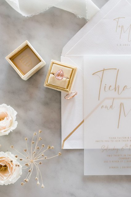Pink wedding ring Inspiration