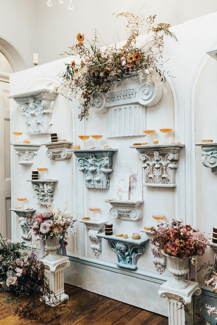 Floral and cocktail wall