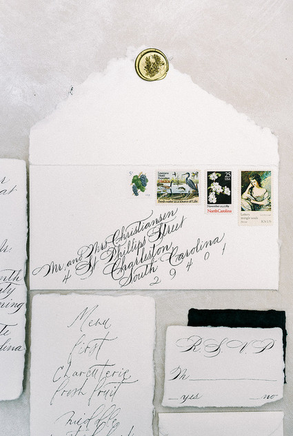 Calligraphy wedding invitations