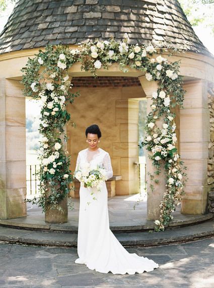 Wedding floral arch