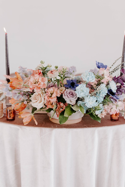 Bright wedding flowers