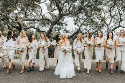 White bridesmaids