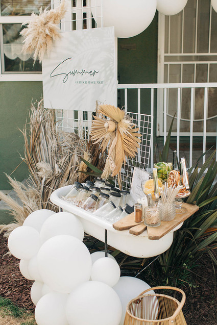 Backyard movie night