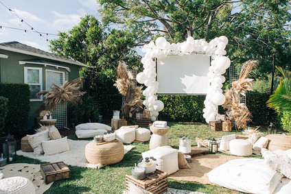 Backyard movie night