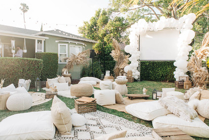 Backyard movie night