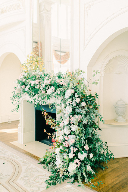 Elegant fireplace decor