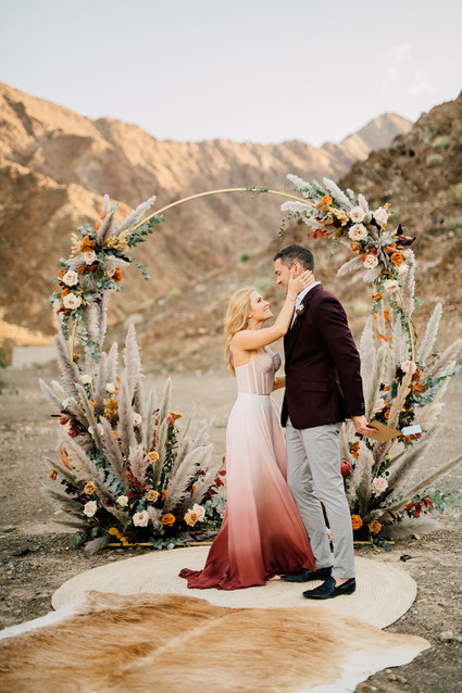 Desert micro wedding
