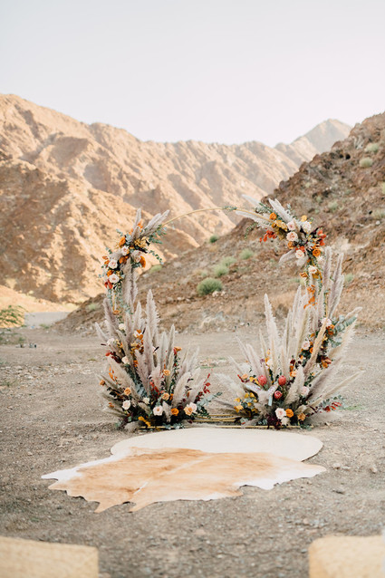 Desert micro wedding