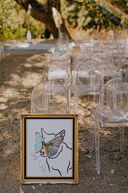 butterfly themed wedding in Carmel Valley