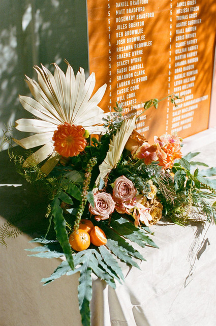 Palm Springs wedding decor