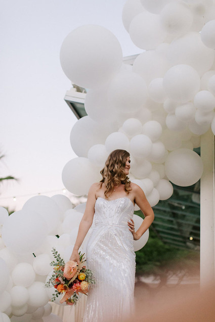 Ace Hotel Palm Springs wedding portrait