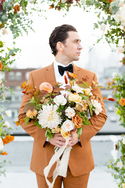 rooftop autumn elopement