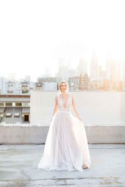 rooftop autumn elopement