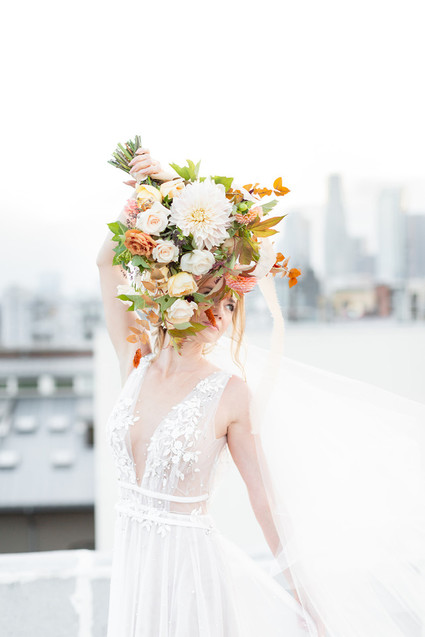 rooftop autumn elopement