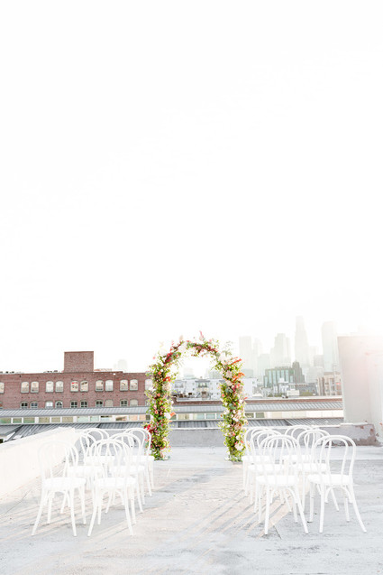 rooftop autumn elopement