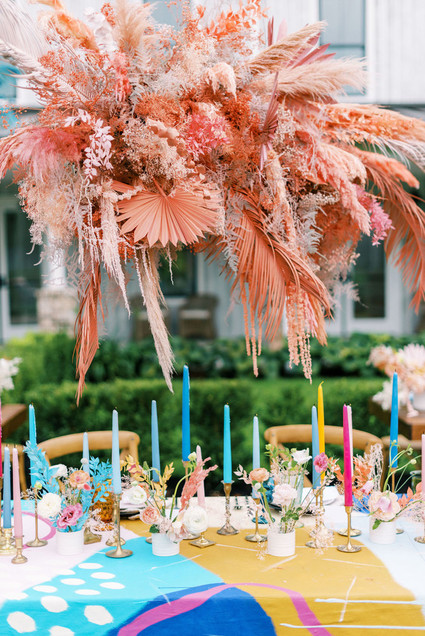 Pink pampas grass