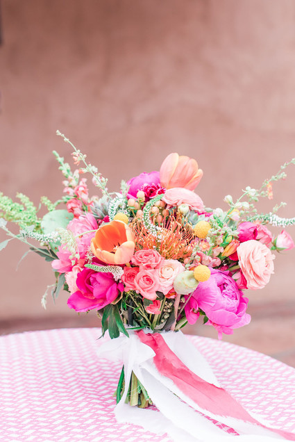 pink wedding bouquet