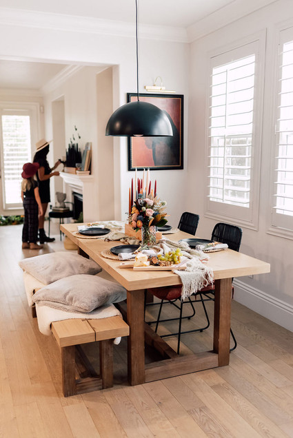 Fall home decor dining table