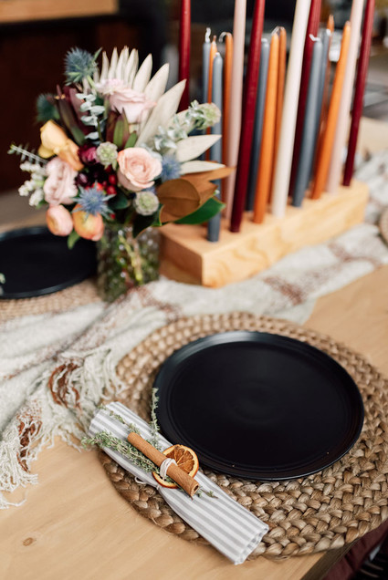 Fall home decor dining table