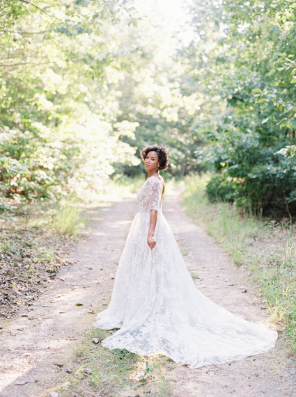 Lace wedding gown