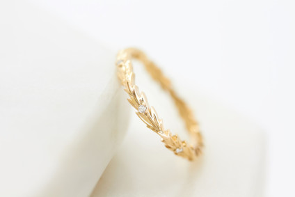 Organic inspired wedding band